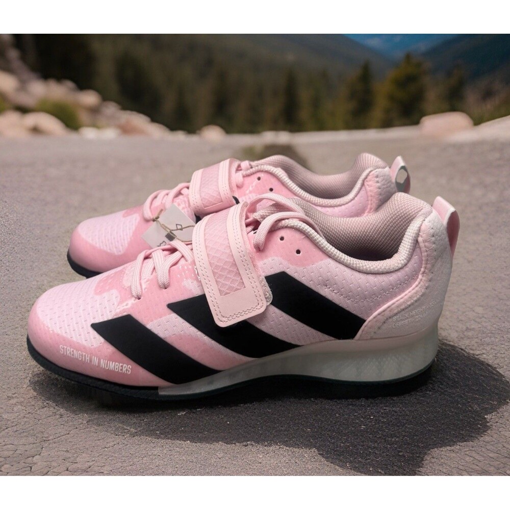 Adidas Adipower 3 Weightlifting Shoes JP9873 Pink Black Men Sz 7.5 Women Sz 8.5